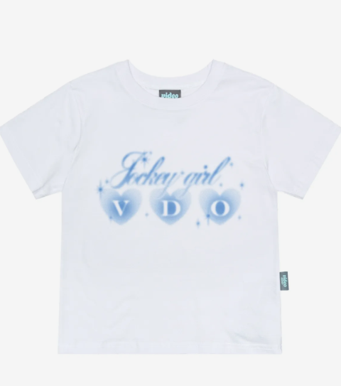 韓國 Video Jockey Three Hearts T-Shirt【VJ063】