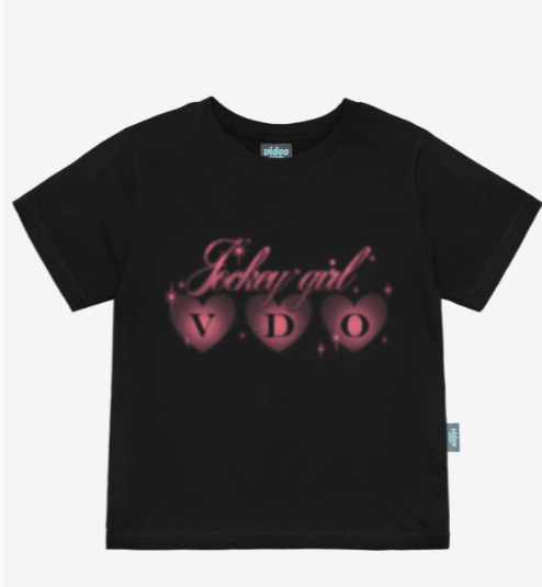 韓國 Video Jockey Three Hearts T-Shirt【VJ063】