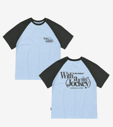 韓國 Video Jockey Lettering Jockey Raglan T-Shirt【VJ060】