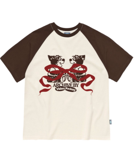 韓國 Video Jockey Face to Face Raglan T-shirt【VJ058】
