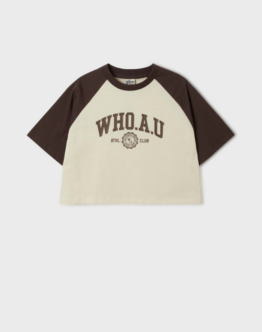 韓國 Who.A.U ATHL Crop T-shirt【WA139】