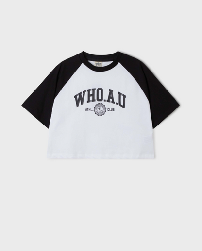 韓國 Who.A.U ATHL Crop T-shirt【WA139】