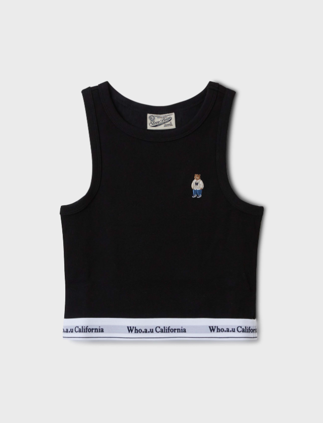 韓國 Who.A.U Steve Ribbed Banding Sleeveless【WA128】