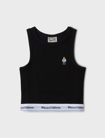 韓國 Who.A.U Steve Ribbed Banding Sleeveless【WA128】