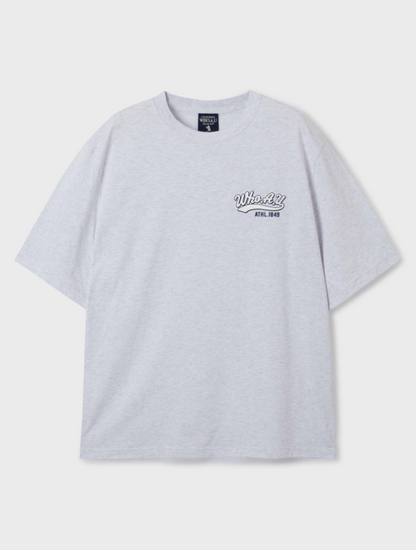 韓國 Who.A.U Steve Back Graphic T-shirt【WA127】