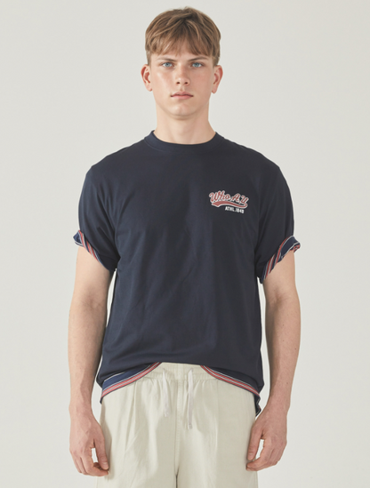 韓國 Who.A.U Steve Back Graphic T-shirt【WA127】