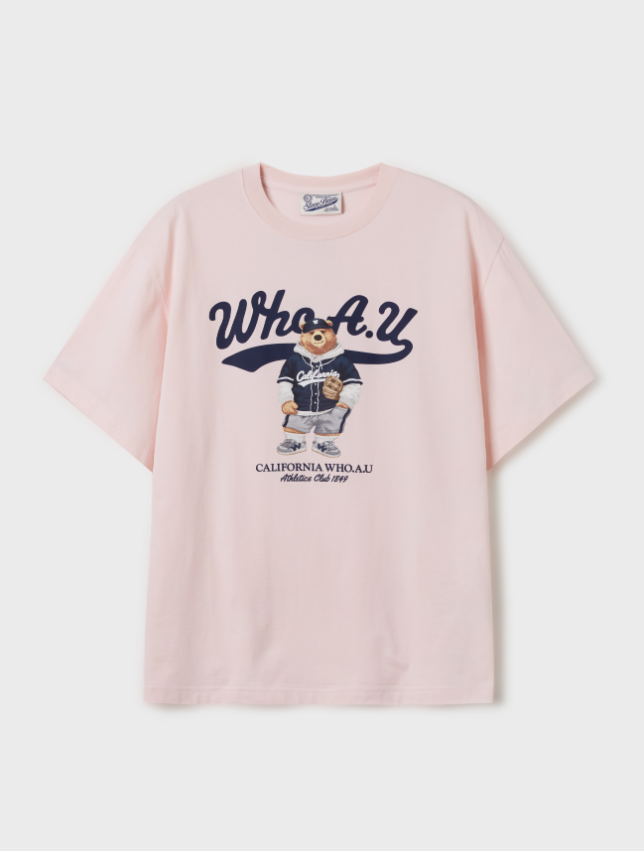 韓國 Who.A.U Steve Photo T-Shirt【WA037】