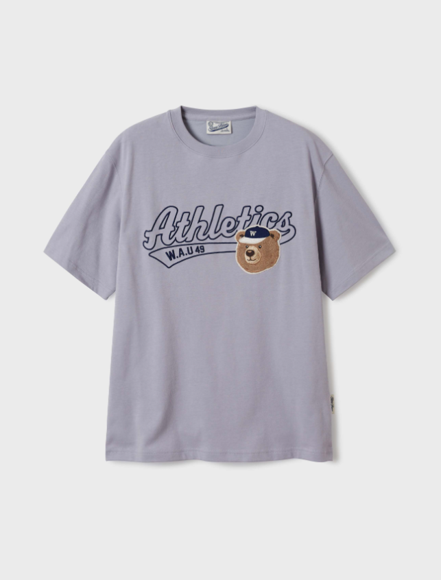 韓國 Who.A.U Steve Campus Patch T-shirt【WA045】