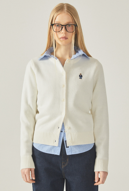 韓國 Who.A.U Steve Round Neck Cardigan【WA047】