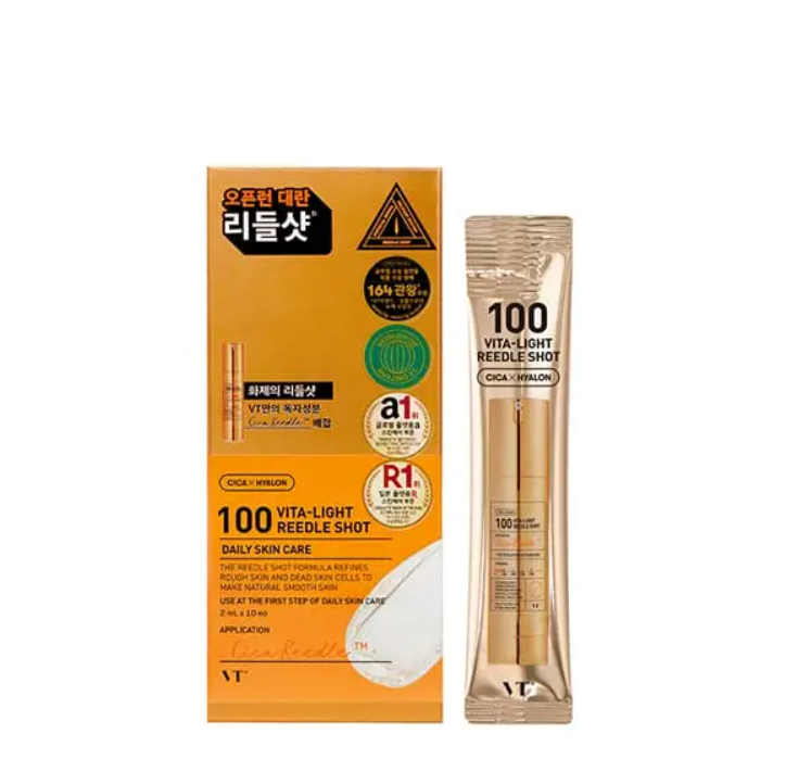 韓國 VT 橙色微針100小樣 10條【KX104】