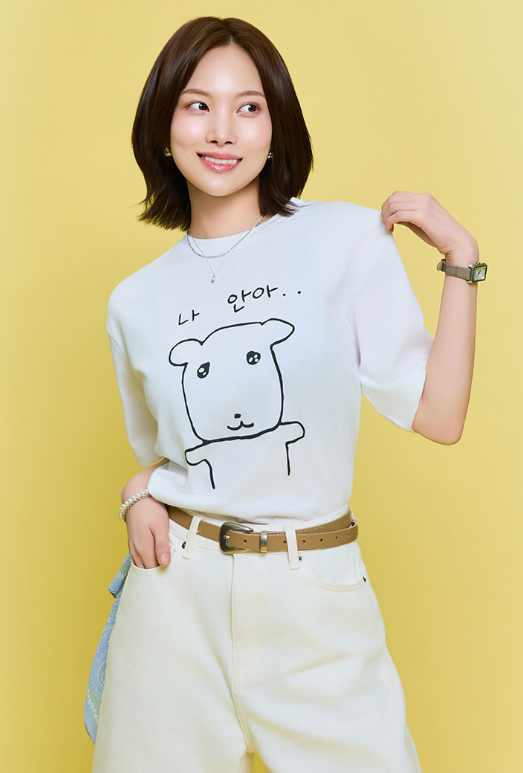 韓國 SPAO Ganadi Short sleeve T-shirt【SP124】