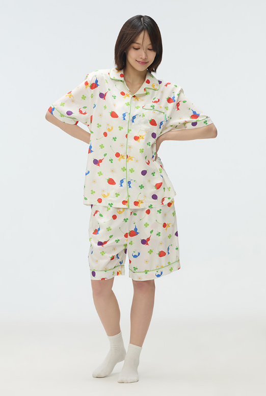 韓國 SPAO Pikmin Short-sleeved pajamas【SP130】