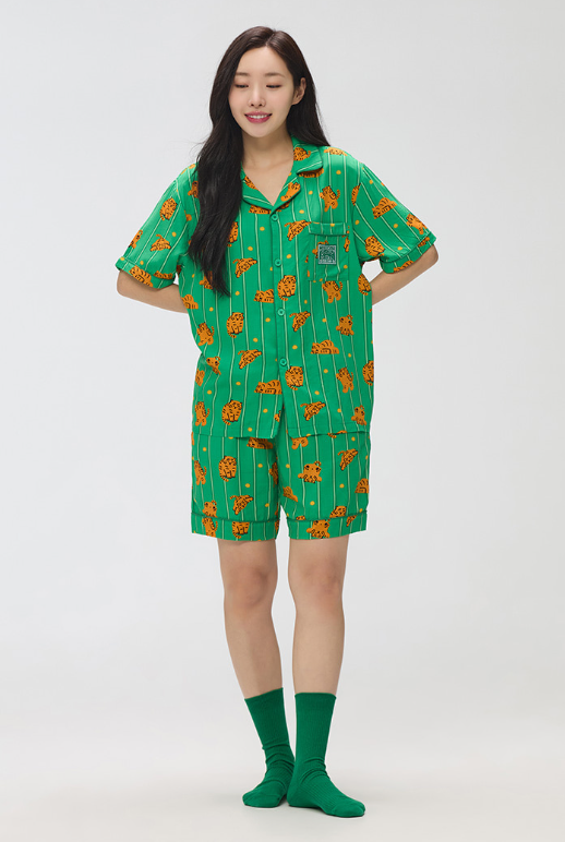 韓國 SPAO Mujik Tiger Short Sleeve Pajamas【SP134】