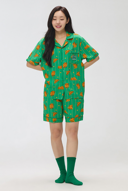 韓國 SPAO Mujik Tiger Short Sleeve Pajamas【SP134】