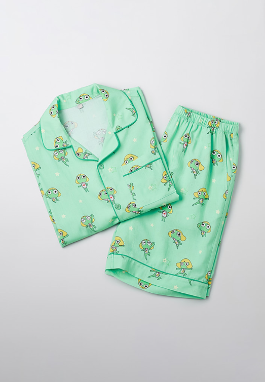 韓國 SPAO Sergeant Frog Keroro Short-sleeved Pajamas【SP137】