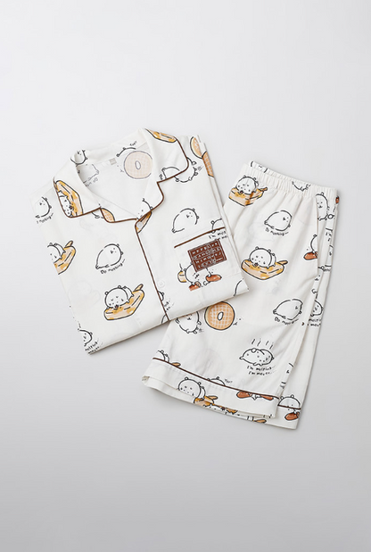 韓國 SPAO Damgomi I am cute Damgomi short sleeve pajamas【SP139】