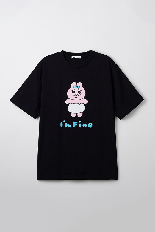 韓國 SPAO Panchu Rabbit Panchu Short Sleeve T-shirt【SP144】