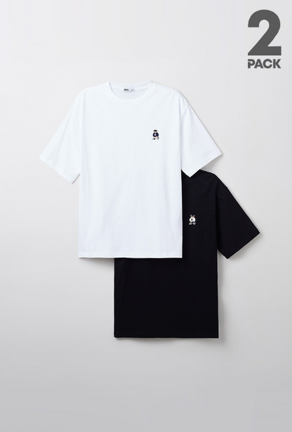 韓國 SPAO 2PACK Woody Short Sleeve T-shirt【SP150】