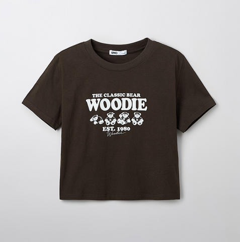 韓國 SPAO Crop Short Sleeve T-shirt【SP082】