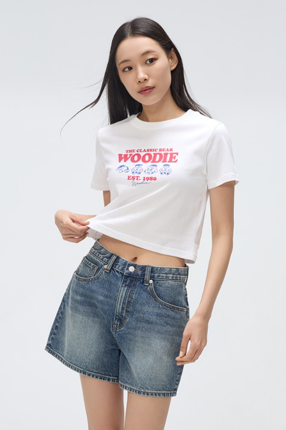 韓國 SPAO Crop Short Sleeve T-shirt【SP082】