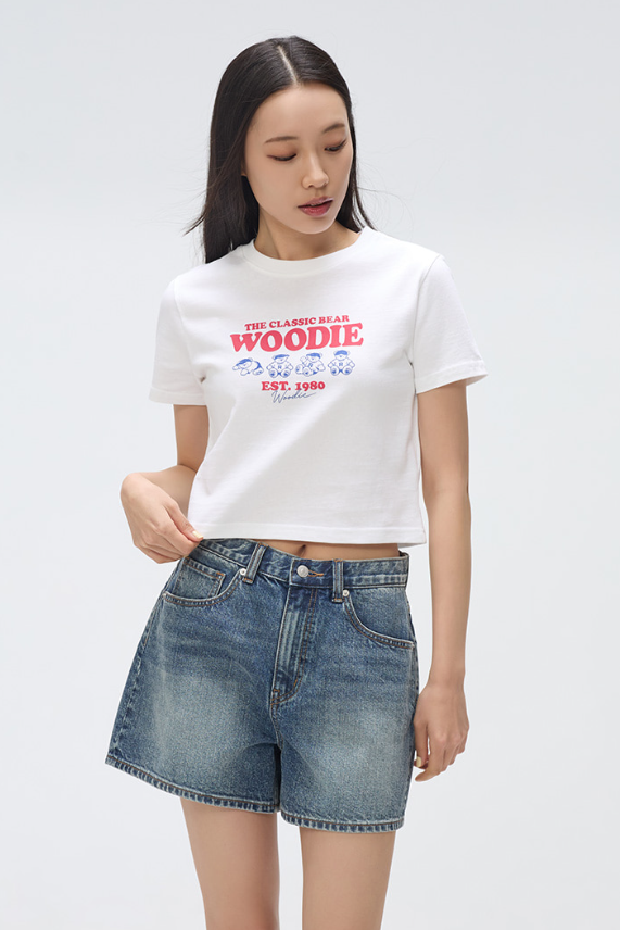 韓國 SPAO Crop Short Sleeve T-shirt【SP082】