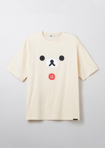 韓國 SPAO Rilakkuma Kuma's Free Time Short Sleeve T-Shirt【SP077】