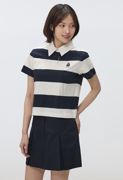 韓國 SPAO Rugby Crop Short Sleeve T-Shirt【SP110】