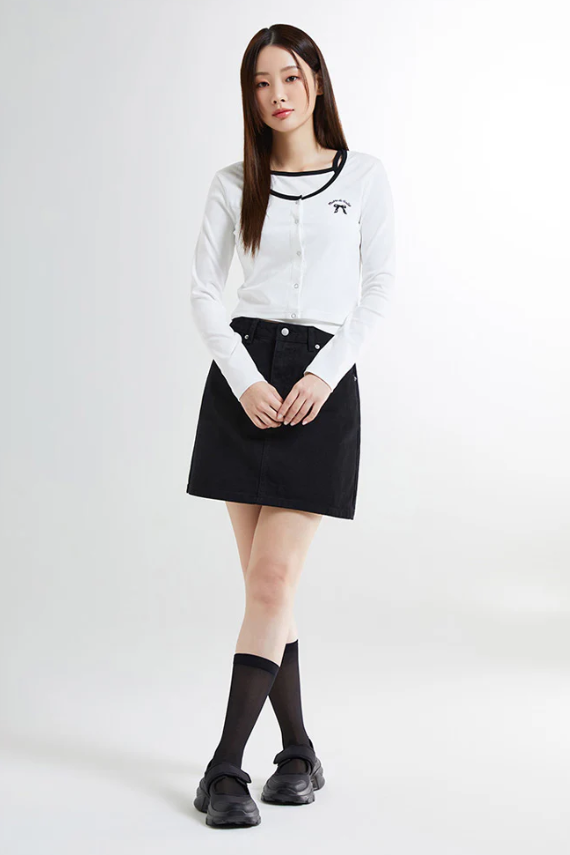 韓國 SPAO Ribbon Nashi Cardigan Set【SP050】