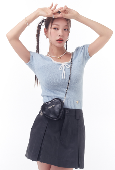 韓國 Anoetic HEART CHAIN MINI BAG【AT055】