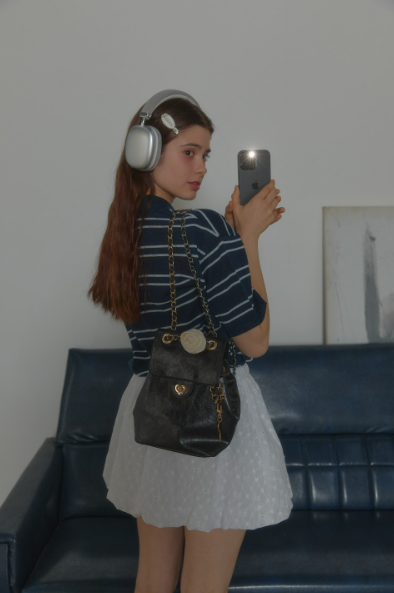 韓國 Anoetic HEART CORSAGE BACKPACK【AT071】