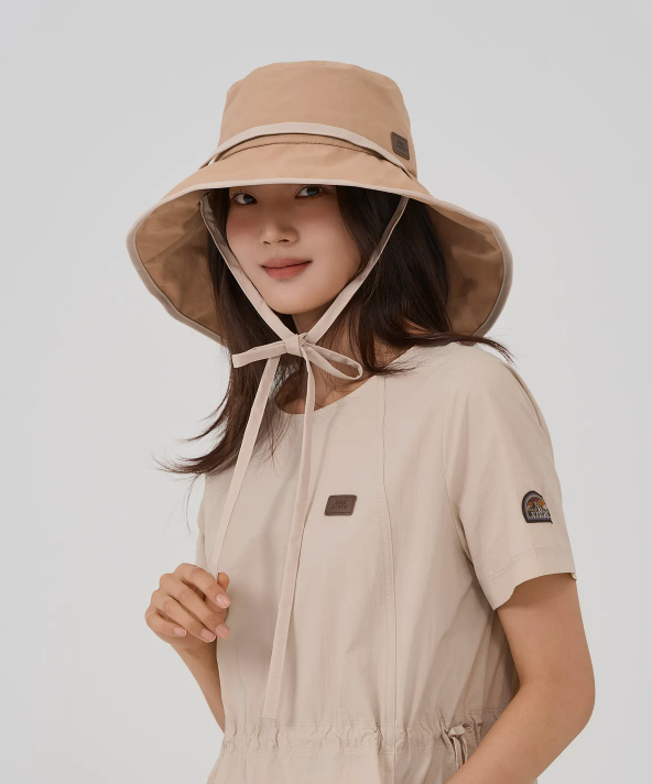 韓國 BBC Color Block Wide Brim Bucket Hat【BC011】