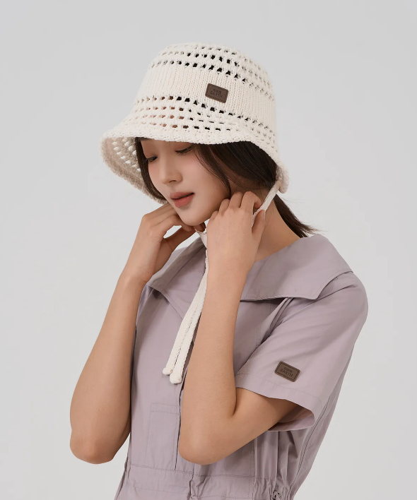 韓國 BBC Mesh Knit Bucket Hat【BC012】