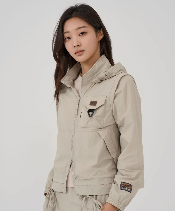 韓國 BBC Hoodie Detachable Convertible Jacket【BC026】