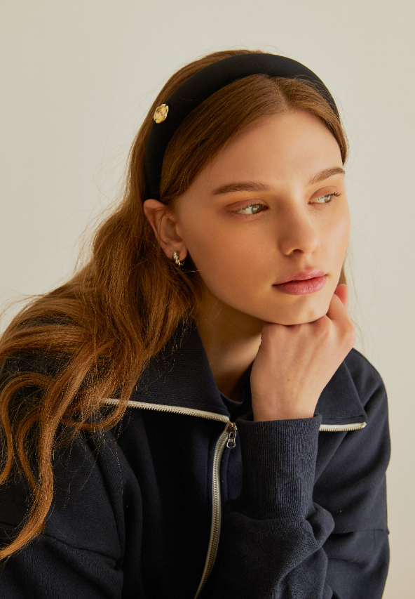 韓國 Anoetic GOLD STAMP HAIRBAND【AT085】