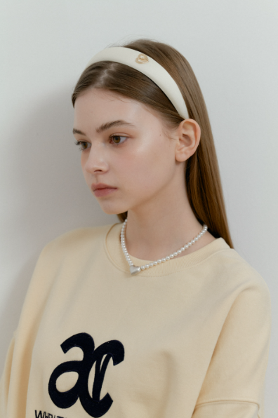 韓國 Anoetic HEART VOLUME SATIN HAIRBAND【AT087】