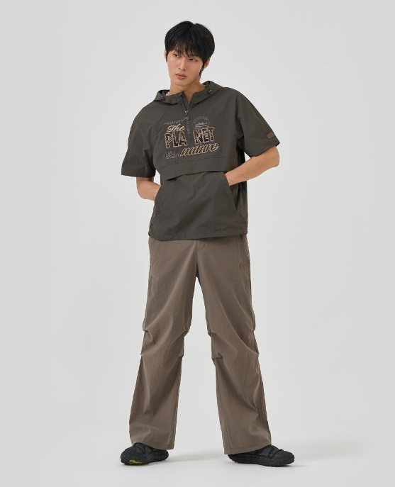 韓國 BBC Double Rivet Parachute Pants【BC032】