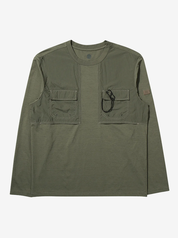 韓國 BBC Woven Patch Long Sleeve T-Shirt【BC038】