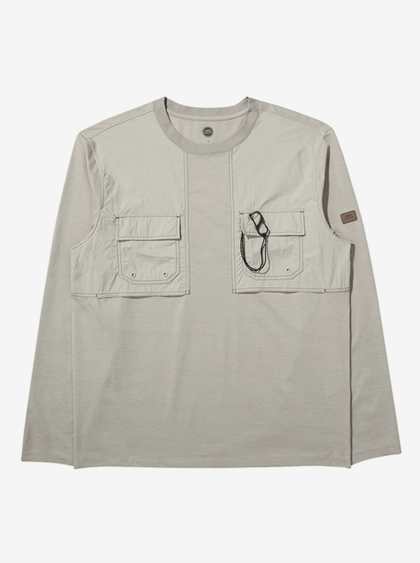 韓國 BBC Woven Patch Long Sleeve T-Shirt【BC038】