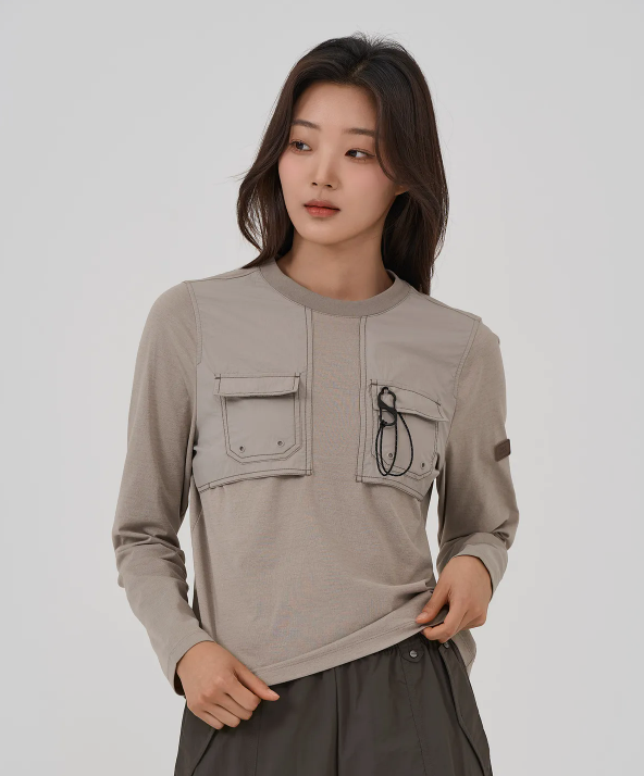 韓國 BBC Woven Patch Long Sleeve【BC039】