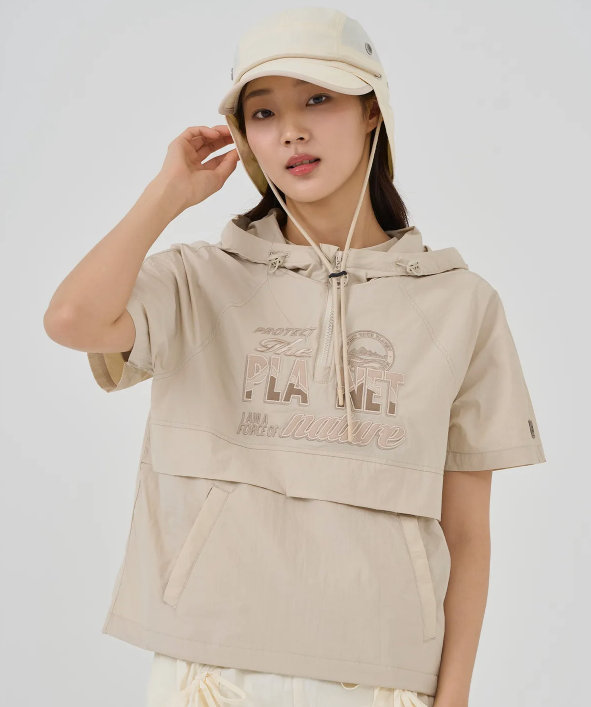 韓國 BBC Planet Embroidered Anorak【BC042】