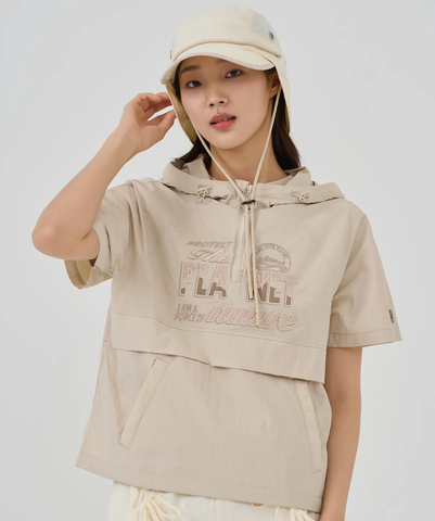 韓國 BBC Planet Embroidered Anorak【BC042】