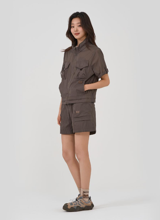 韓國 BBC W Utility Short Sleeve Jacket【BC051】