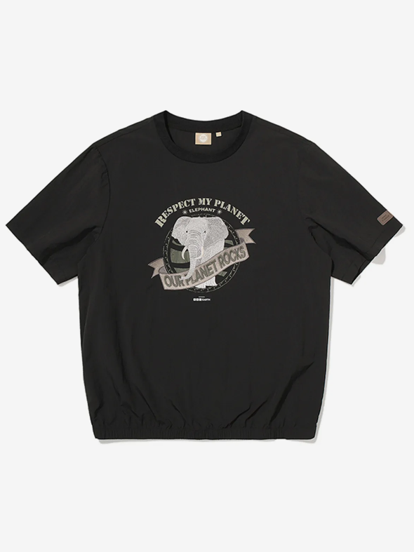 韓國 BBC Graphic Woven Round T-Shirt【BC054】