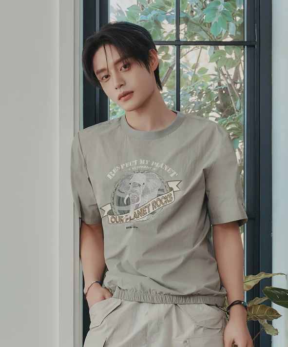 韓國 BBC Graphic Woven Round T-Shirt【BC054】