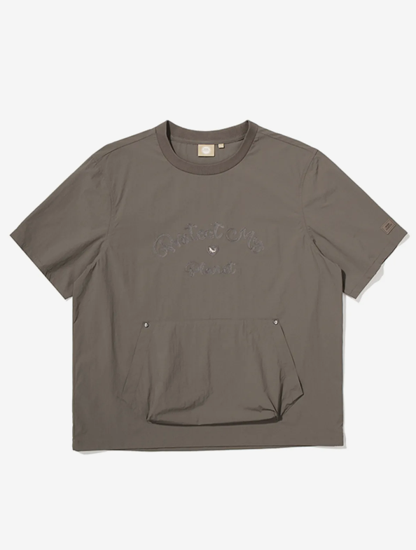 韓國 BBC Chain embroidery woven round t-shirt【BC056】