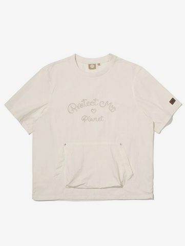 韓國 BBC Chain embroidery woven round t-shirt【BC056】