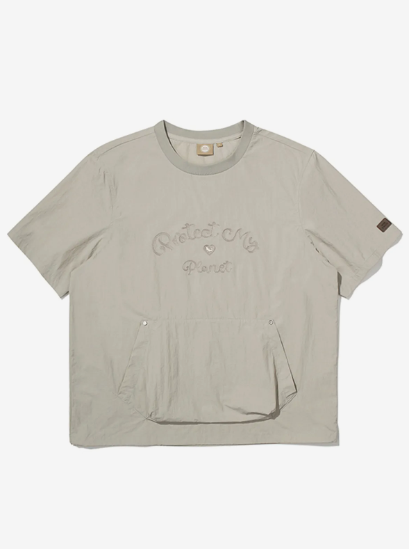 韓國 BBC Chain embroidery woven round t-shirt【BC056】