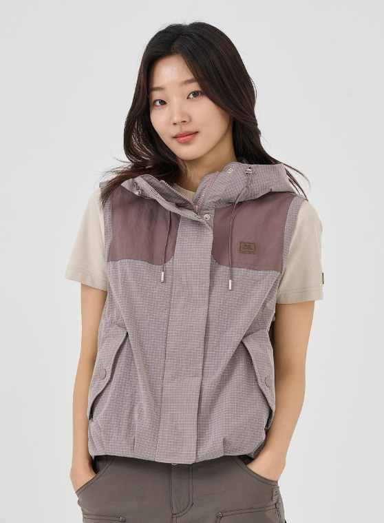 韓國 BBC W Color Block Convertible Jacket【BC064】