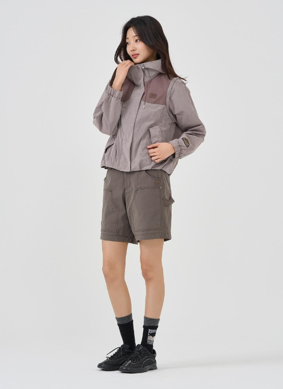 韓國 BBC W Color Block Convertible Jacket【BC064】