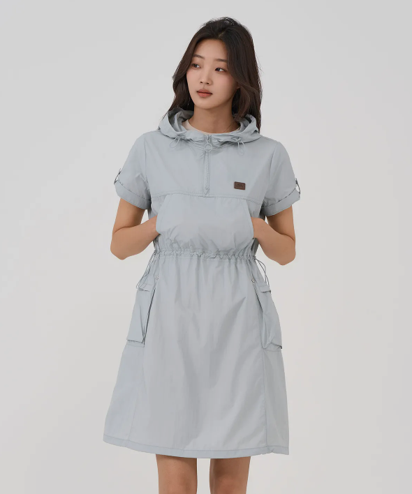 韓國 BBC W Cargo Anorak One Piece【BC069】